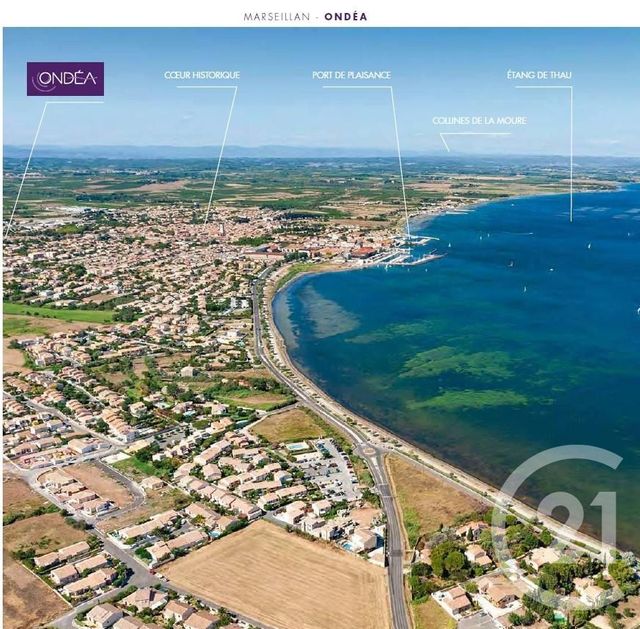 Appartement T2 à vendre - 2 pièces - 47.84 m2 - MARSEILLAN - 34 - LANGUEDOC-ROUSSILLON - Century 21 Vue Sur Mer